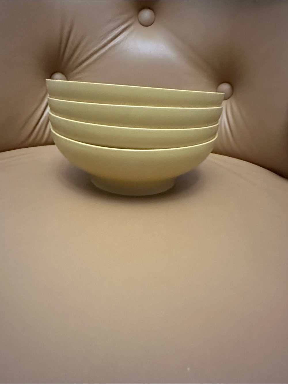 Tupperware Vintage Salad Bowls Set of 4 in Harvest Gold